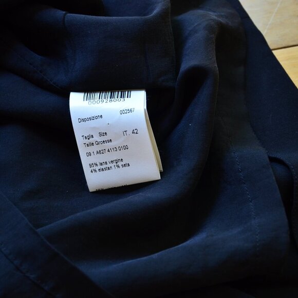 Piazza Sempione Black Wool Sleeveless Dress IT 42 - Picture 10 of 14